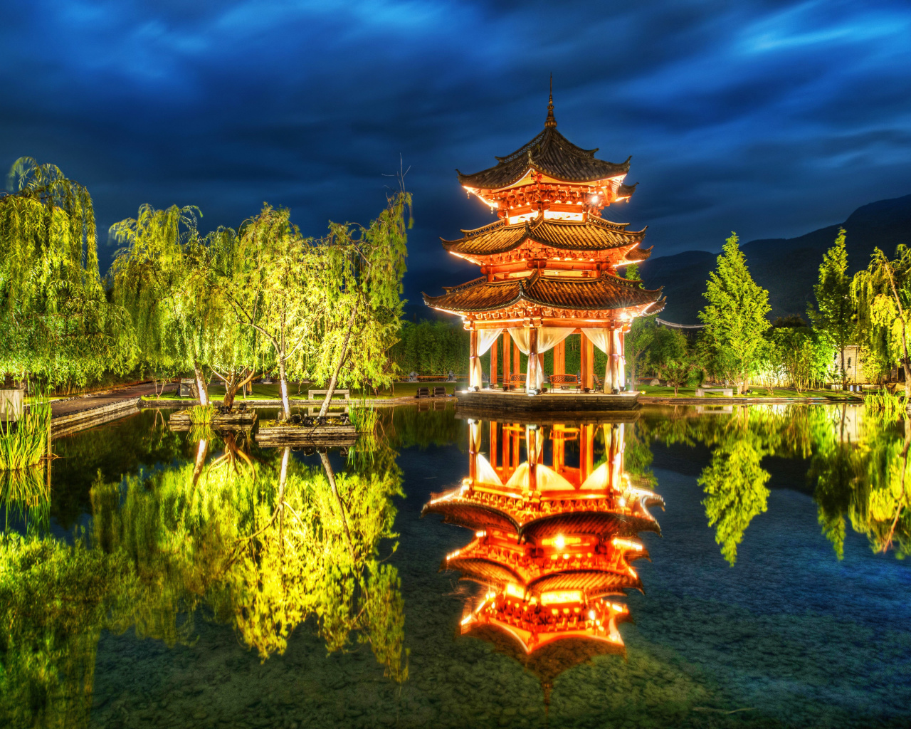 Sfondi Chinese Pagoda HD 1280x1024