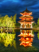 Sfondi Chinese Pagoda HD 132x176