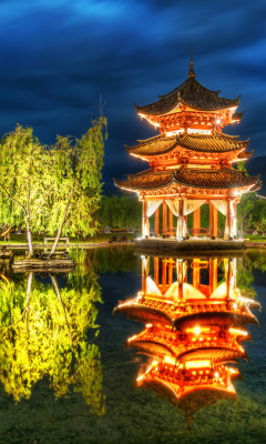 Sfondi Chinese Pagoda HD 240x400