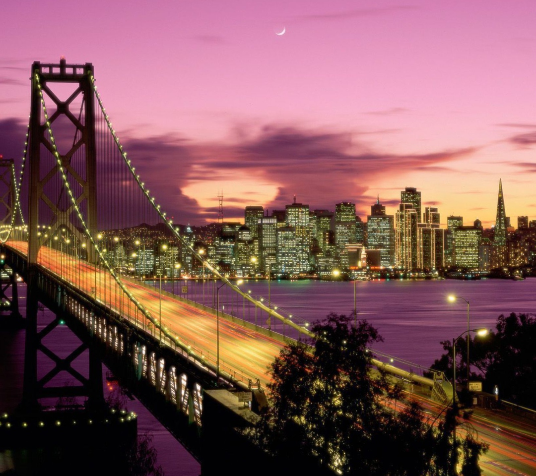 Sfondi Bay Bridge - San Francisco California 1080x960