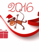 New Year 2016 of Monkey Zodiac wallpaper 132x176