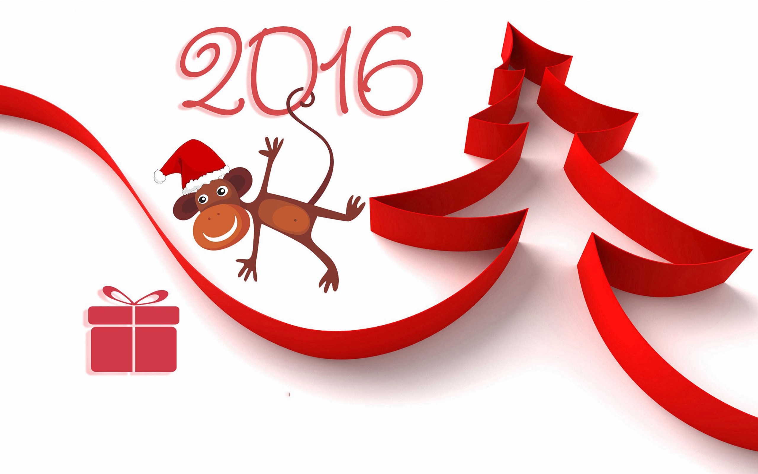 Fondo de pantalla New Year 2016 of Monkey Zodiac 2560x1600