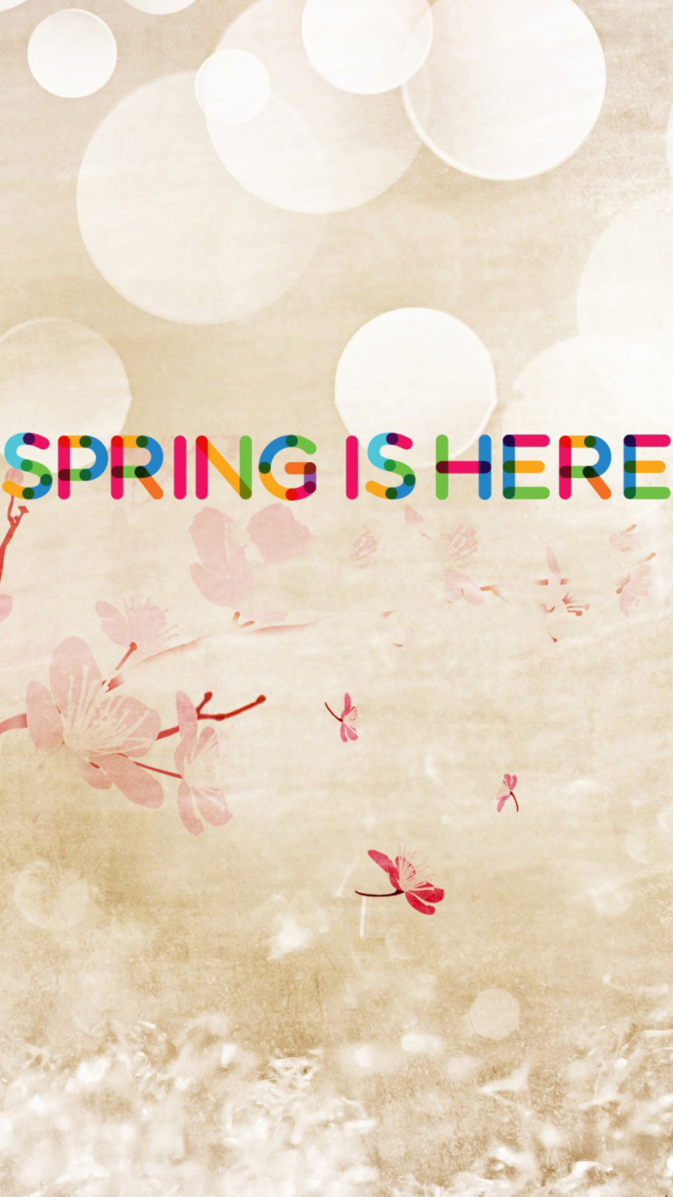 Das Spring Is Here Wallpaper 750x1334