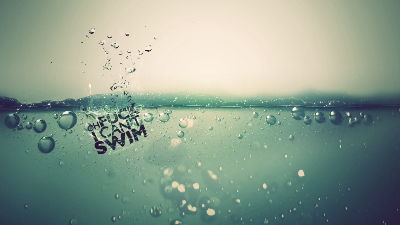 Das I Can't Swim Wallpaper 1280x720