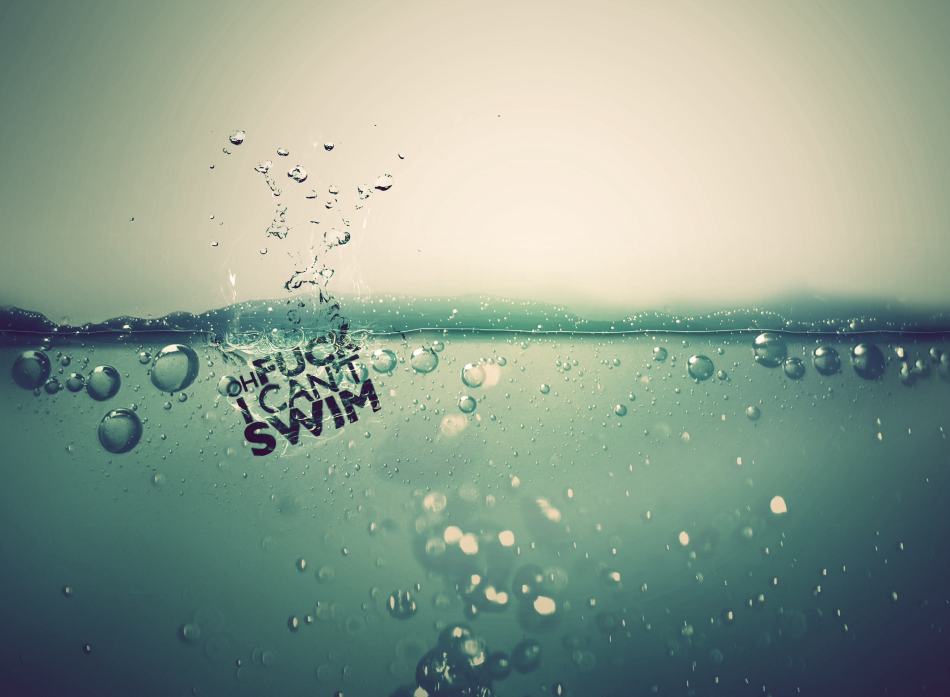 Das I Can't Swim Wallpaper 1920x1408