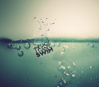 I Can't Swim Background for 2048x2048