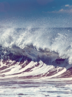 Das Strong Ocean Waves Wallpaper 240x320