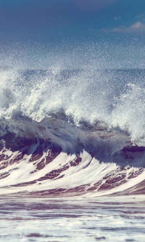 Sfondi Strong Ocean Waves 480x800