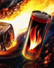 Обои Burn energy drink 176x220
