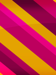 Screenshot №1 pro téma Pink Yellow Stripes 240x320