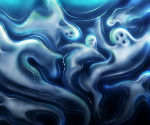 Das Halloween Ghosts Wallpaper 480x400
