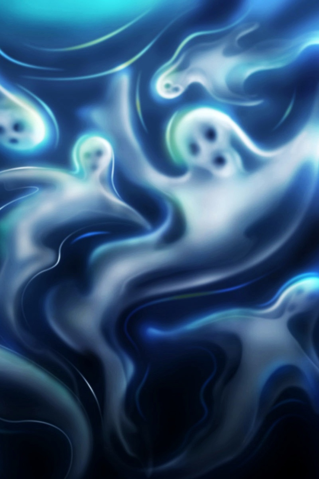 Fondo de pantalla Halloween Ghosts 640x960