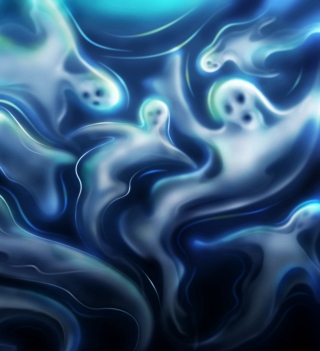 Halloween Ghosts - Obrázkek zdarma pro 128x128