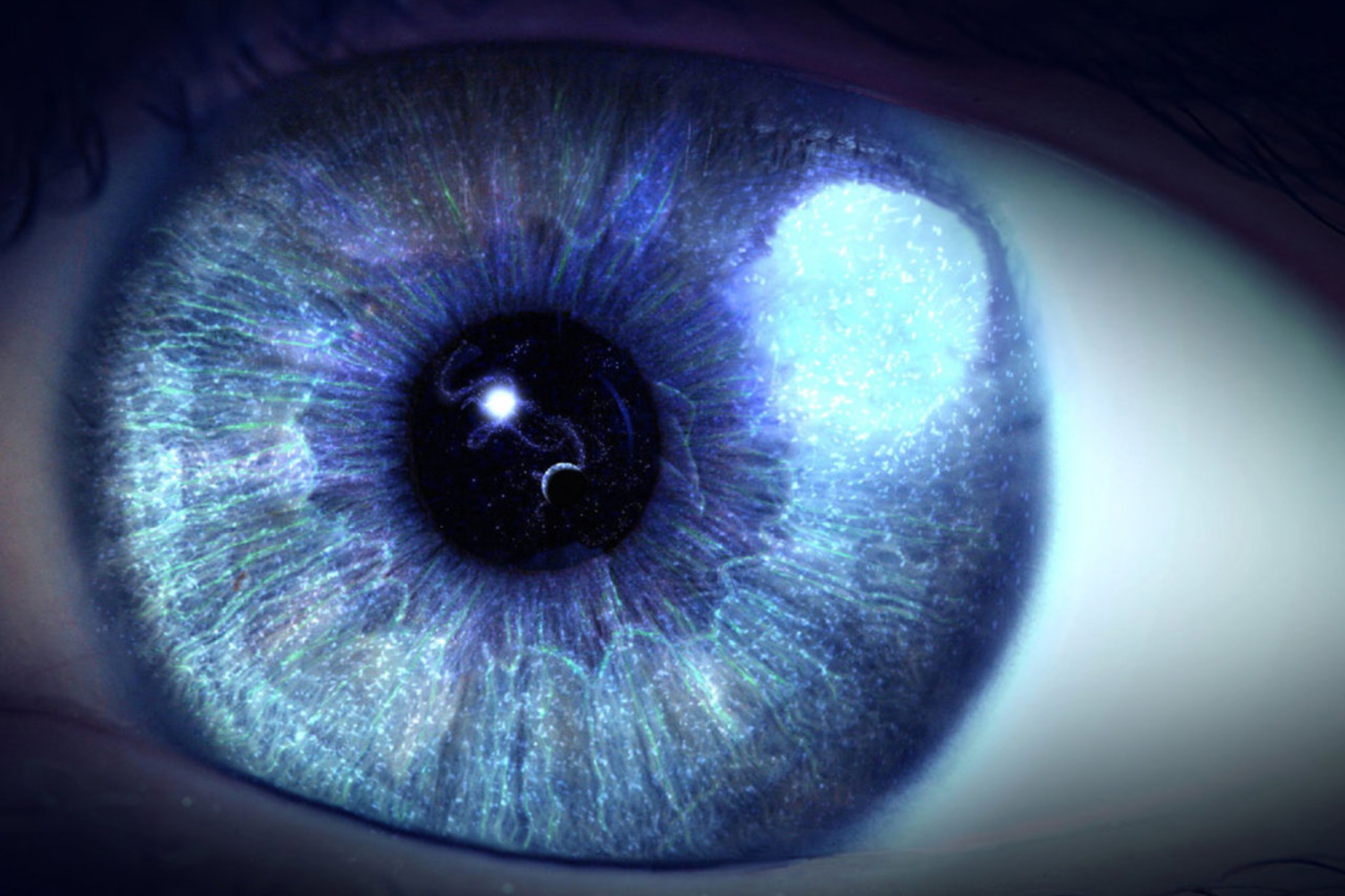 Sfondi Blue Eye Close Up 2880x1920