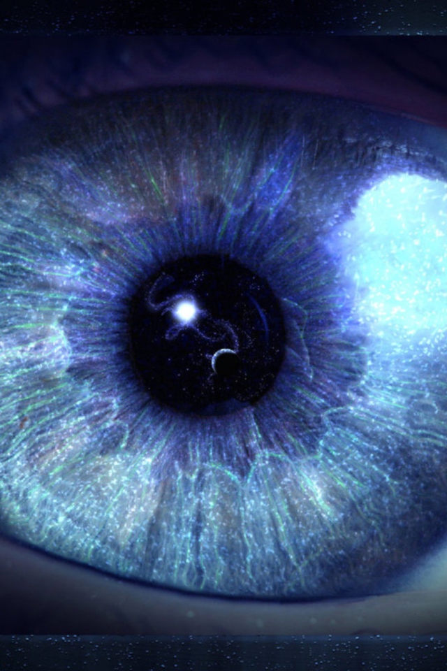 Sfondi Blue Eye Close Up 640x960