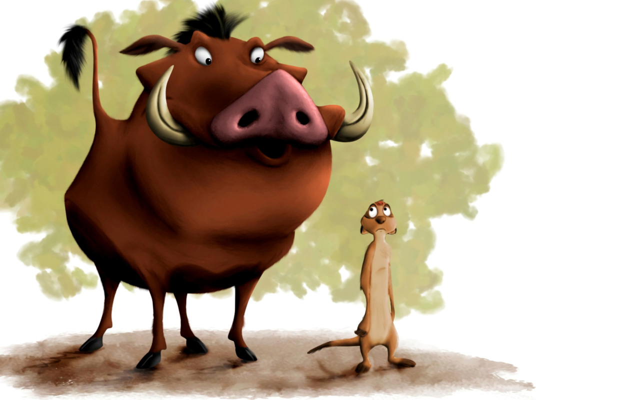 Das Hakuna Matata Timon and Pumba Wallpaper 1280x800