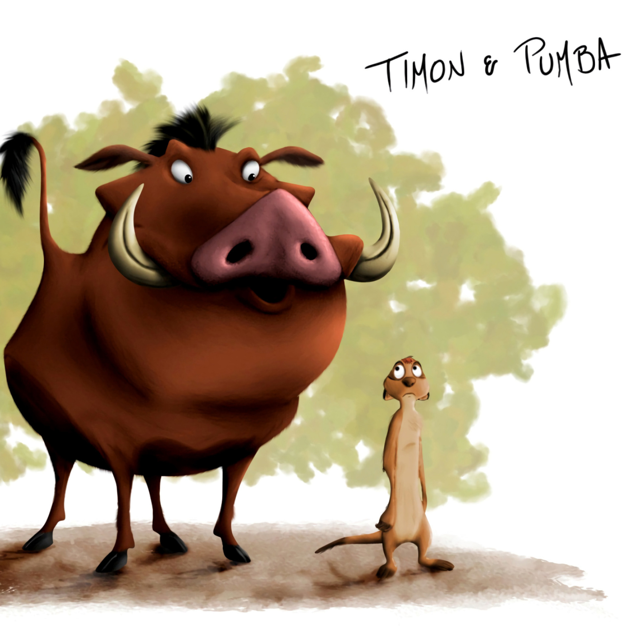 Обои Hakuna Matata Timon and Pumba 2048x2048