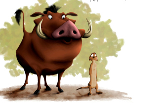 Hakuna Matata Timon and Pumba Background for Android, iPhone and iPad