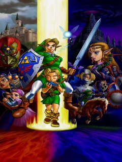 Screenshot №1 pro téma The Legend of Zelda: Ocarina of Time 240x320