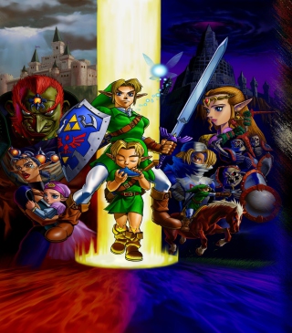 Kostenloses The Legend of Zelda: Ocarina of Time Wallpaper für Nokia C1-02
