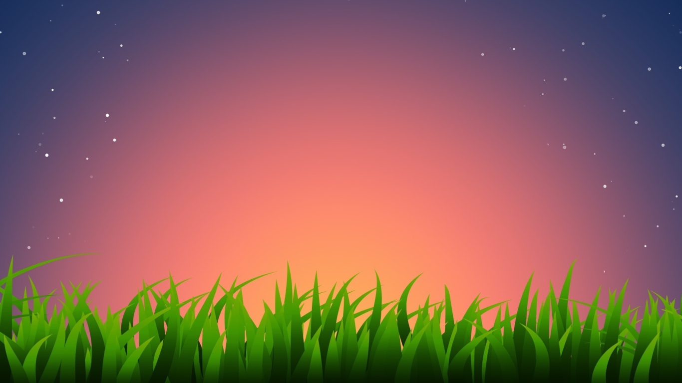 Screenshot №1 pro téma Grass Illustration 1366x768
