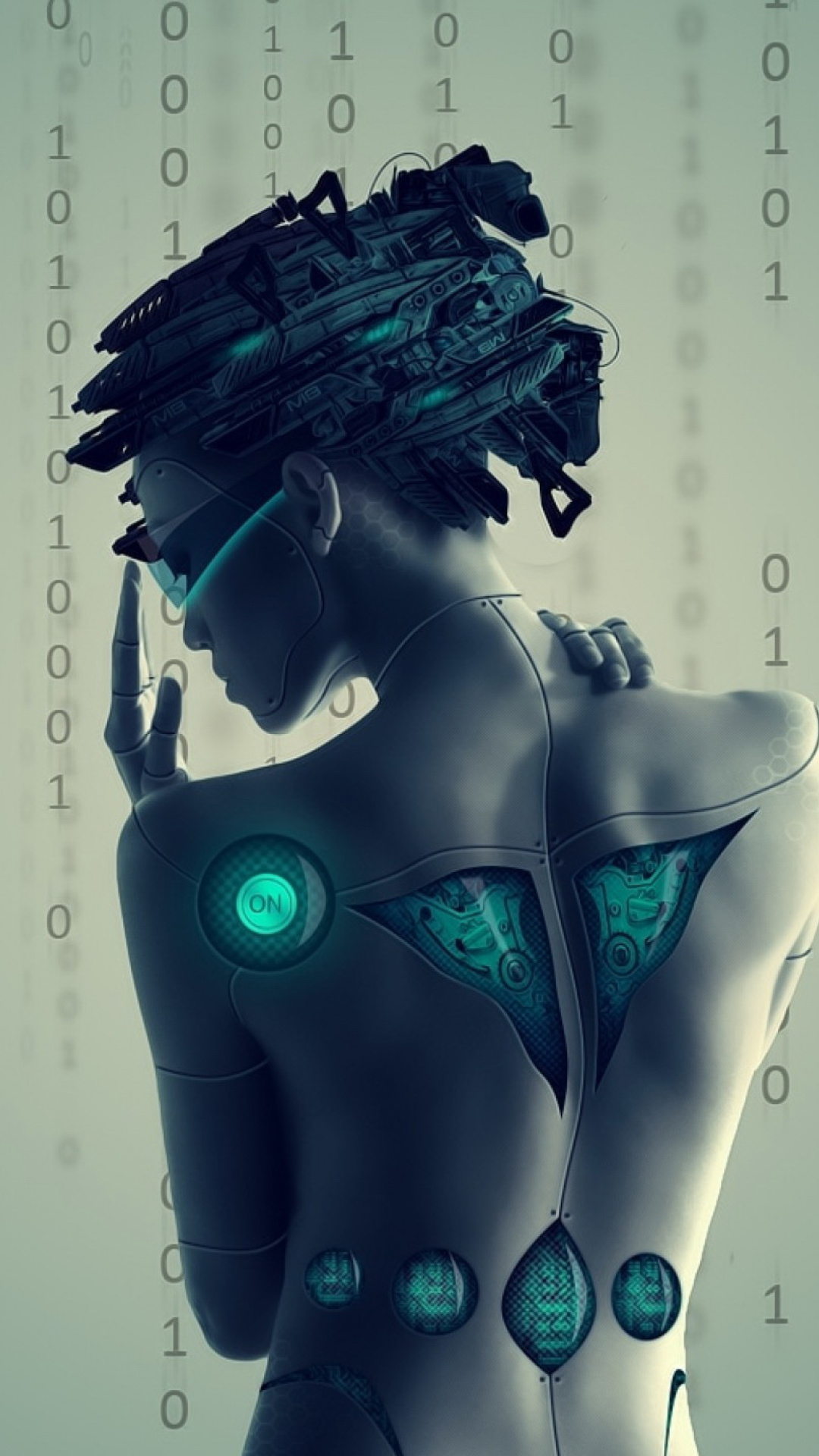 Cyborg Girl wallpaper 1080x1920