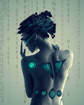 Free Cyborg Girl Picture for 768x1280