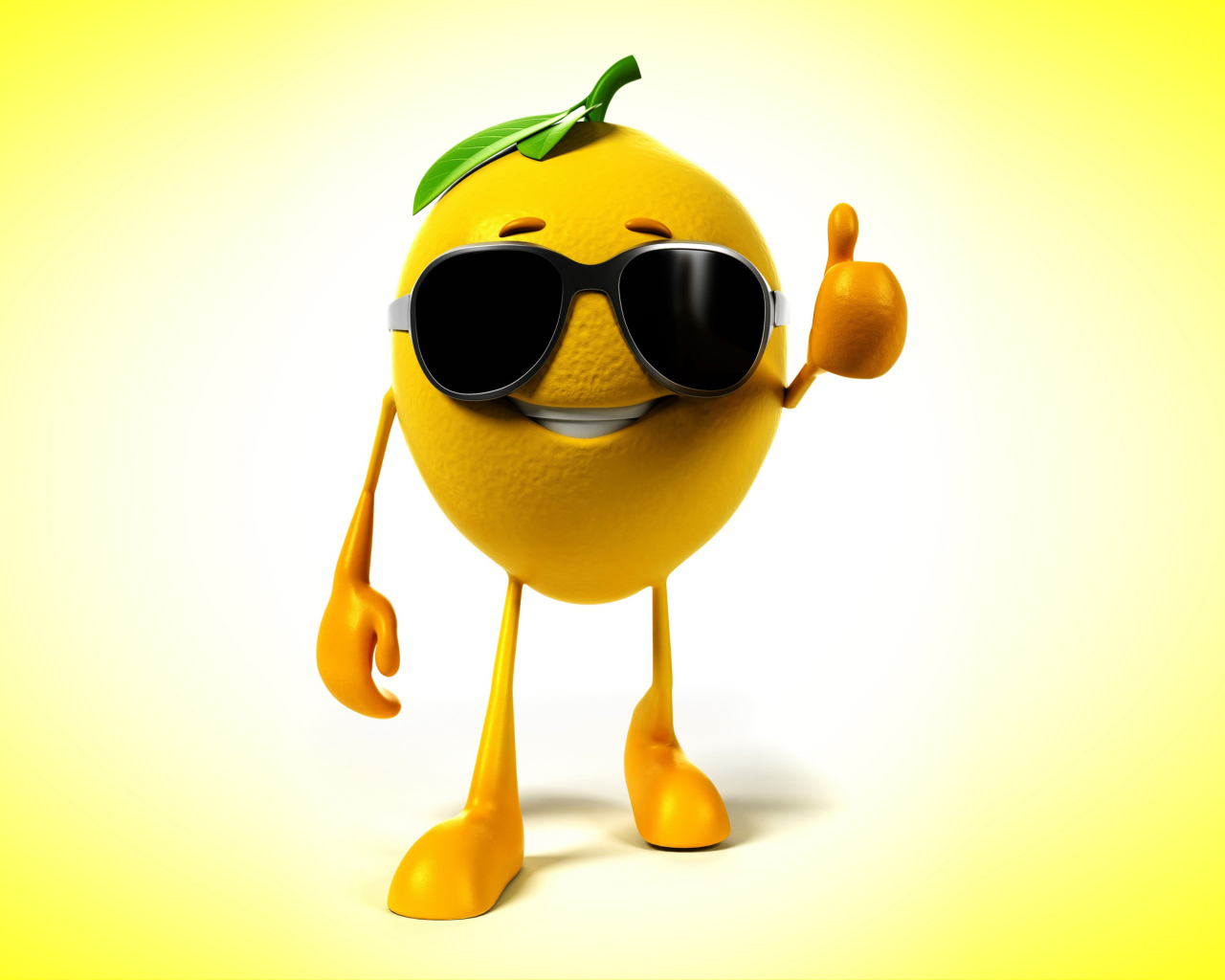 Funny Lemon wallpaper 1280x1024