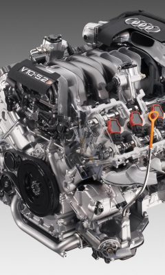 Screenshot №1 pro téma Audi S8 Engine V10 240x400