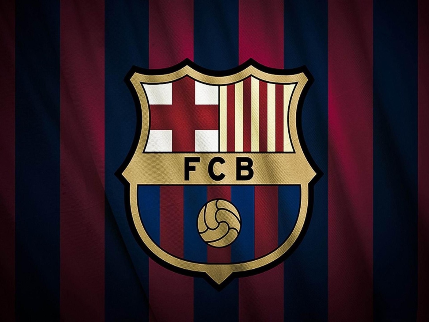 Обои FC Barcelona Logo 1400x1050