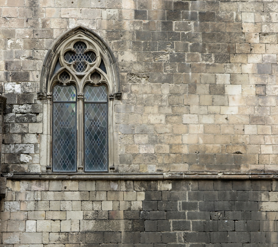 Sfondi Windows and Stone Wall 960x854