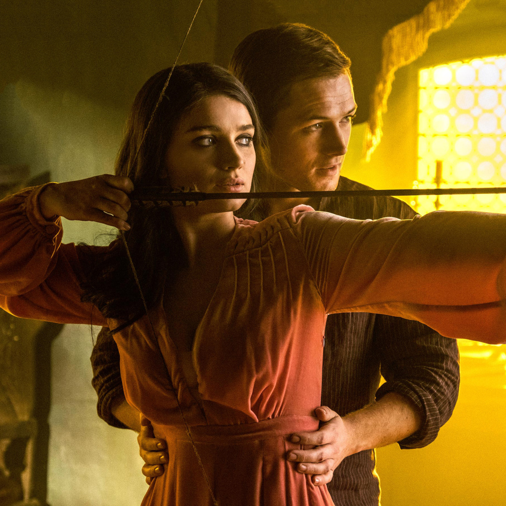 Das Robin Hood with Taron Egerton and Eve Hewson Wallpaper 1024x1024