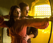 Das Robin Hood with Taron Egerton and Eve Hewson Wallpaper 176x144