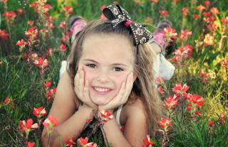 Cute Child Smile Background for Android, iPhone and iPad