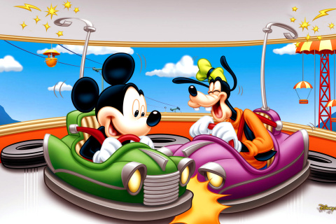 Sfondi Mickey Mouse in Amusement Park 480x320