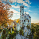 Sfondi Lichtenstein Castle in Wurttemberg 128x128