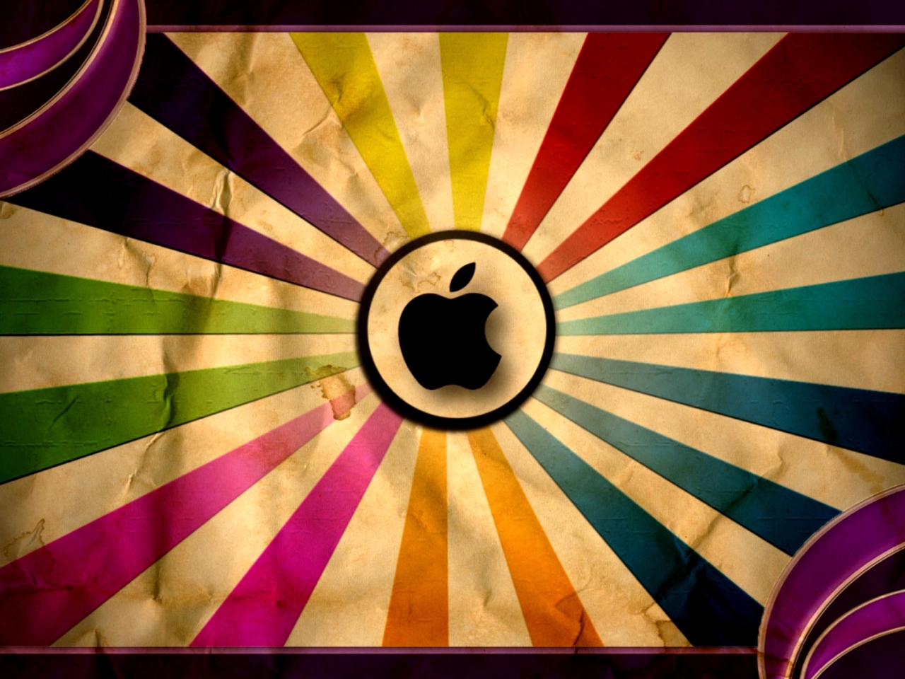 Fondo de pantalla Colorful Apple 1280x960