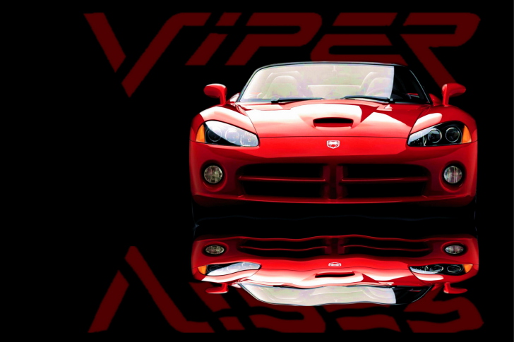 Red Dodge Viper wallpaper