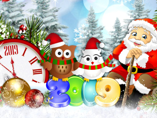 Screenshot №1 pro téma 2019 New Year Card 320x240