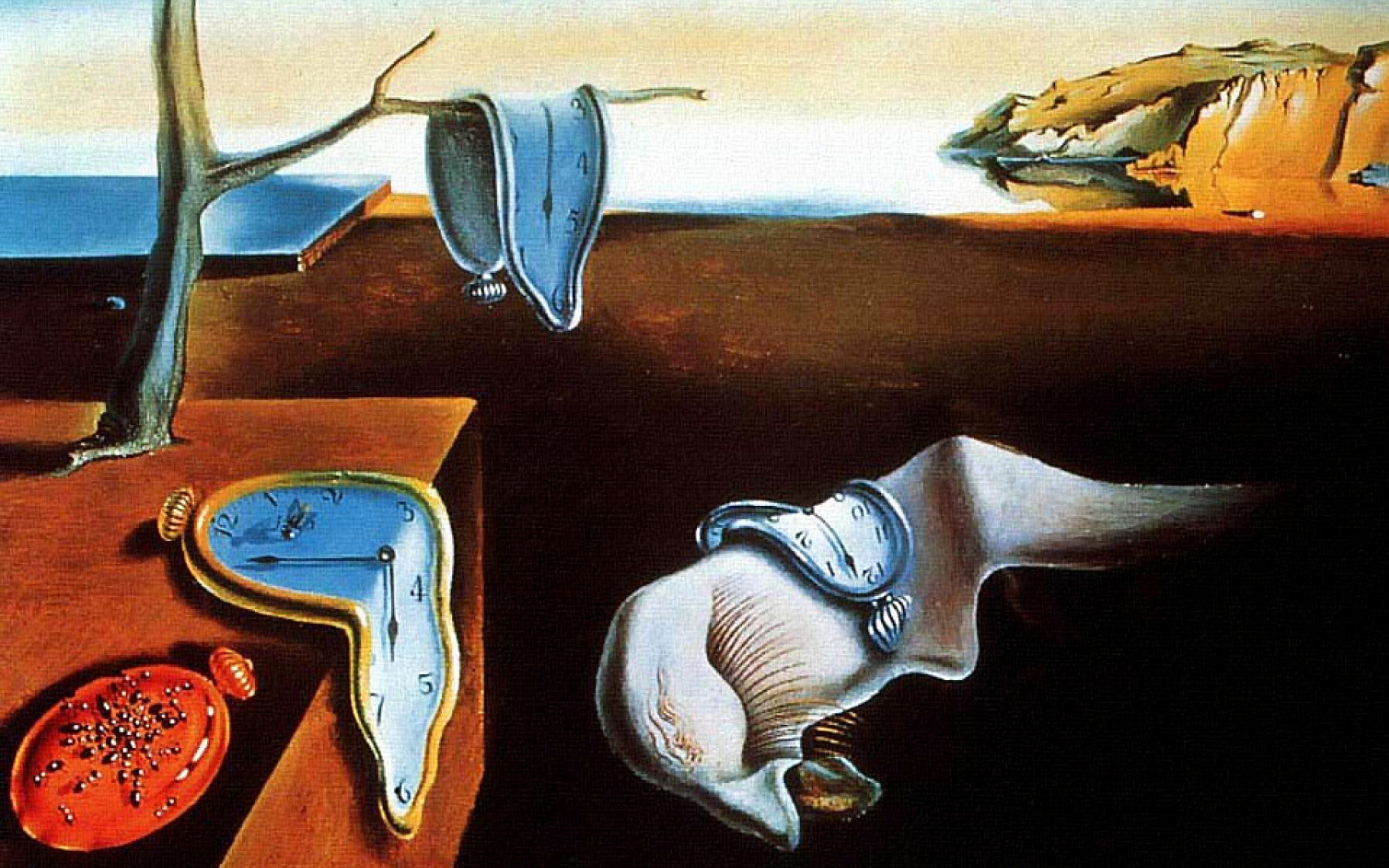 Salvador Dali The Persistence of Memory, Surrealism screenshot #1 2560x1600