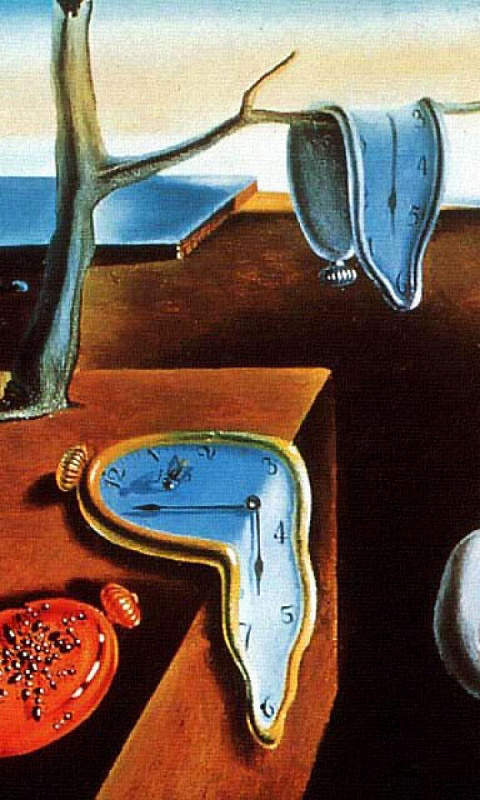 Fondo de pantalla Salvador Dali The Persistence of Memory, Surrealism 480x800