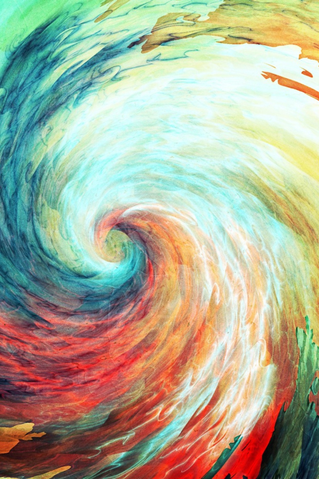 Swirl Artwork wallpaper 640x960