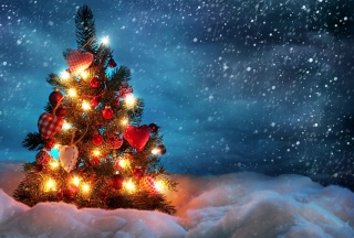 Beautiful Christmas Tree papel de parede para celular para Samsung Galaxy Q