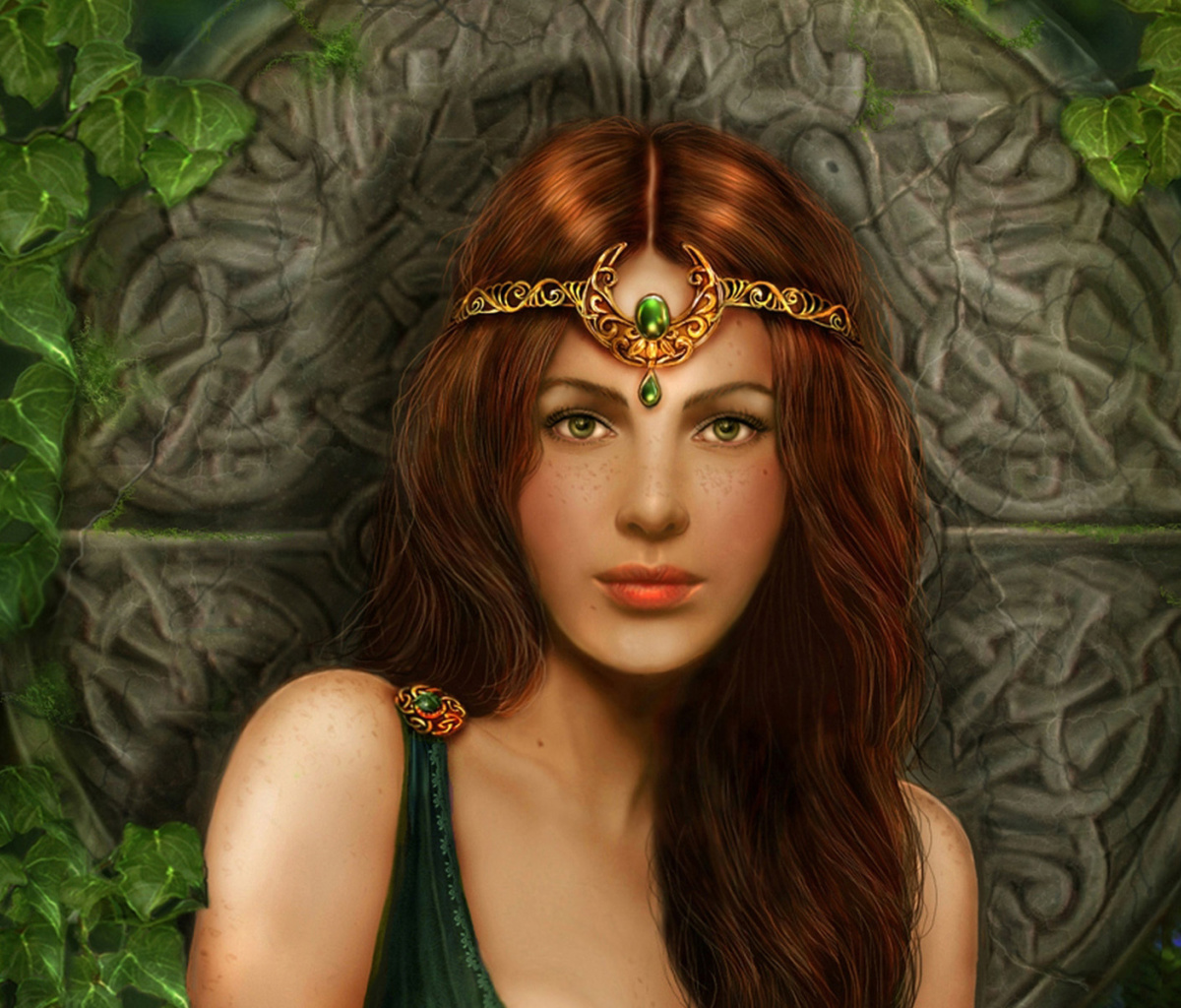 Das Celtic Princess Wallpaper 1200x1024