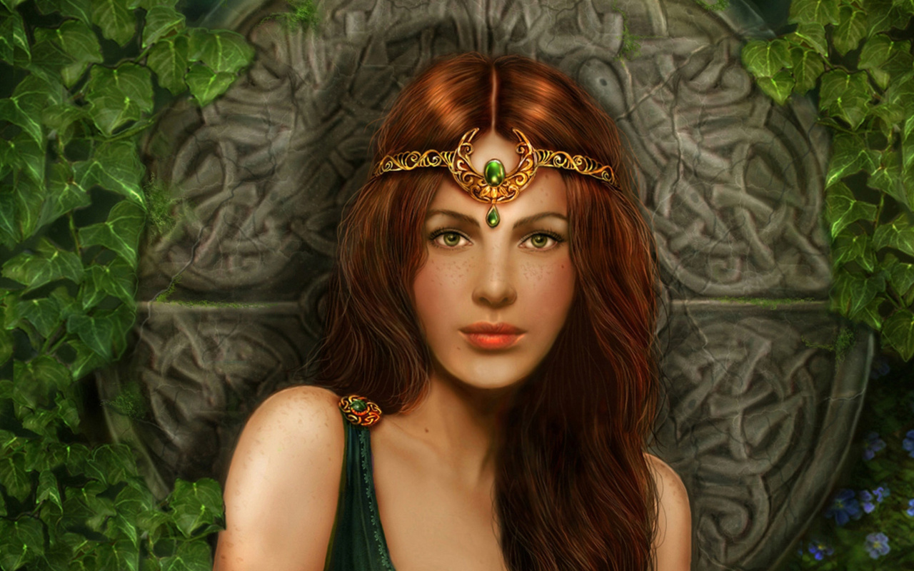 Celtic Princess wallpaper 1280x800