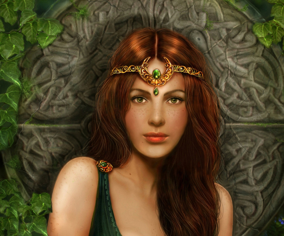 Das Celtic Princess Wallpaper 960x800