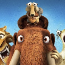 Das Ice Age 5 Collision Course with Diego, Manny, Scrat, Sid, Mammoths Wallpaper 208x208