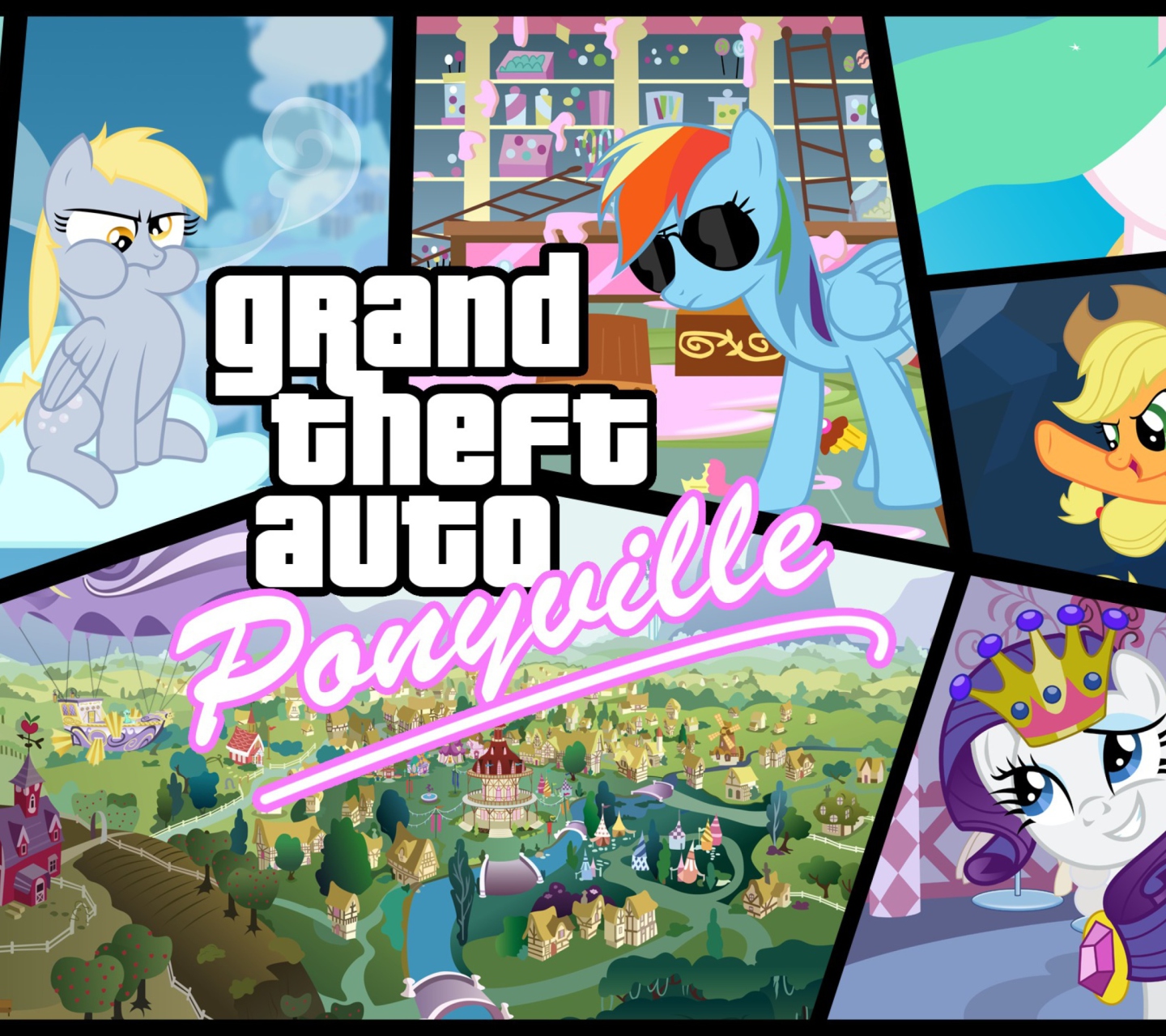 Screenshot №1 pro téma Grand Theft Auto Ponyville 1440x1280