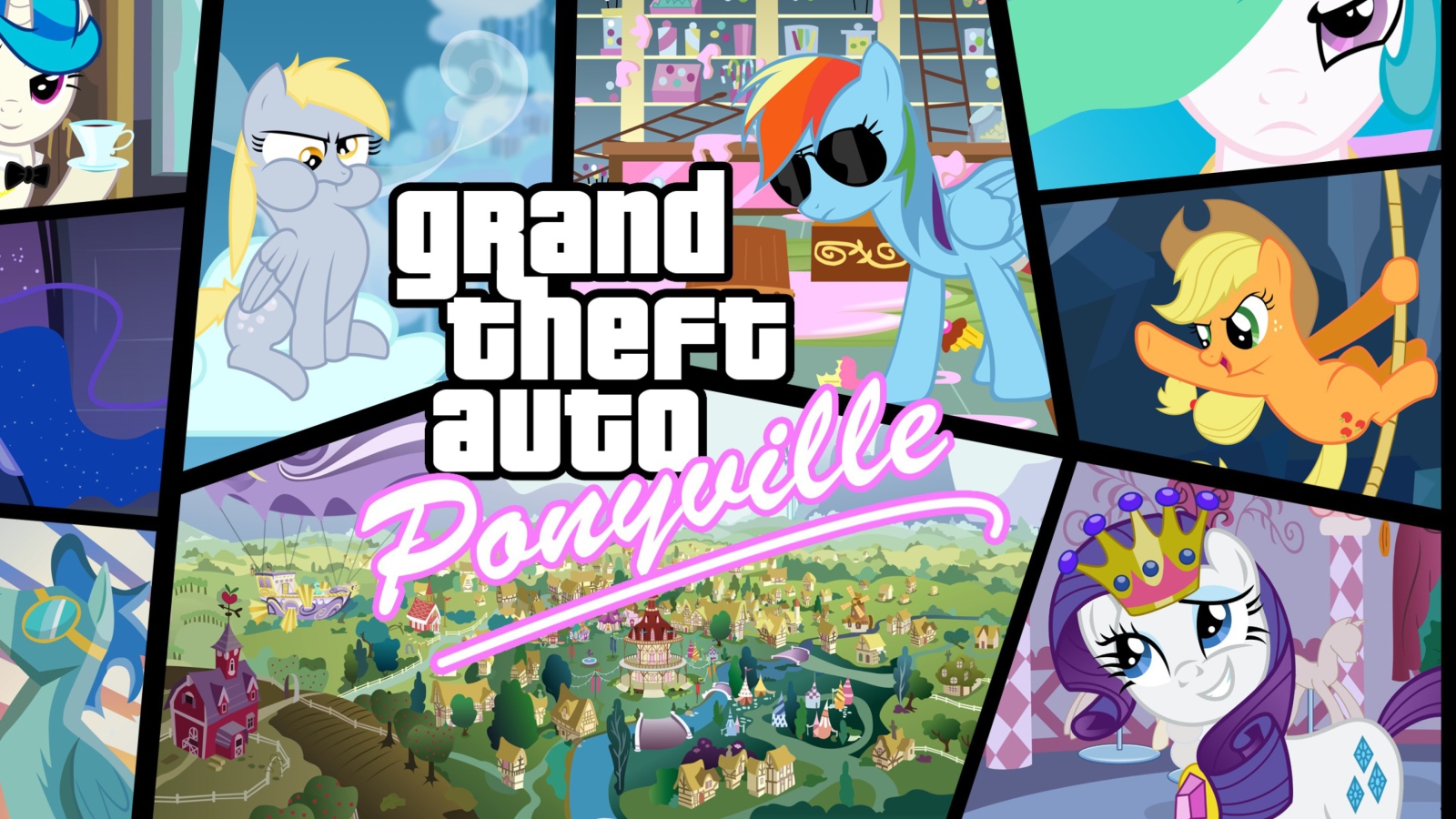 Screenshot №1 pro téma Grand Theft Auto Ponyville 1600x900