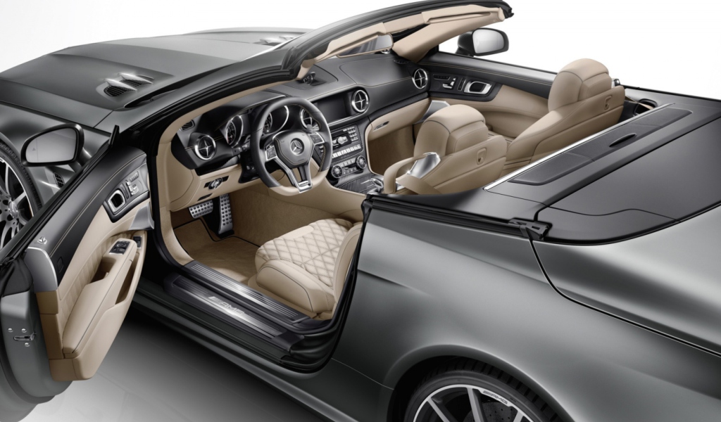 Screenshot №1 pro téma Mercedes-Benz SL 65 AMG Interior 1024x600